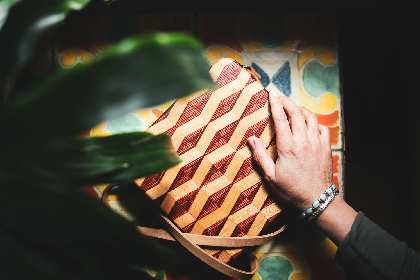 patterned purse
